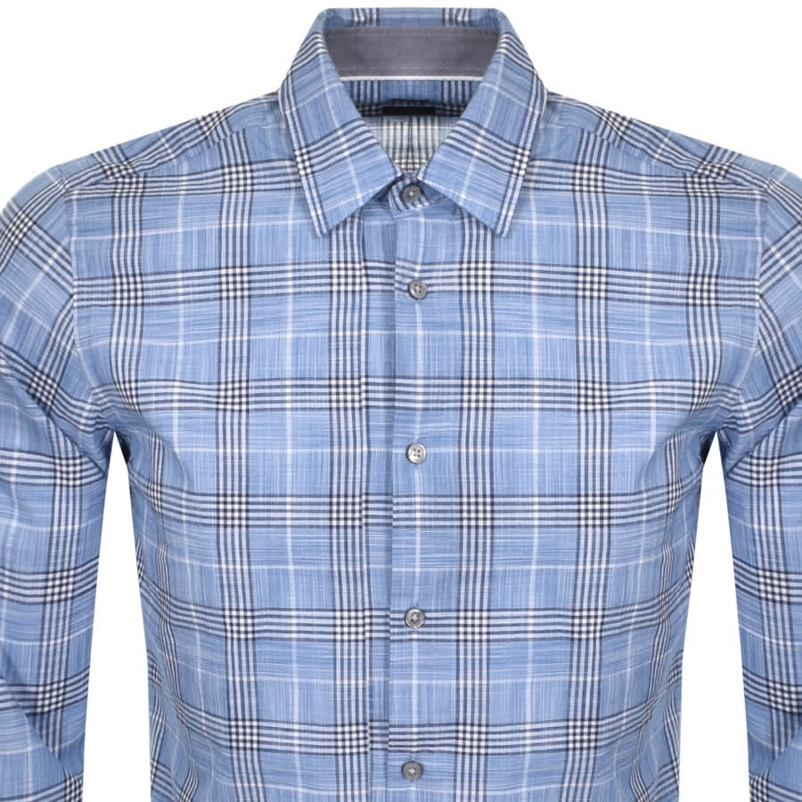 Alternative Image for ProductBOSS HUGO BOSS Lukas Regular Check Shirt Blue2